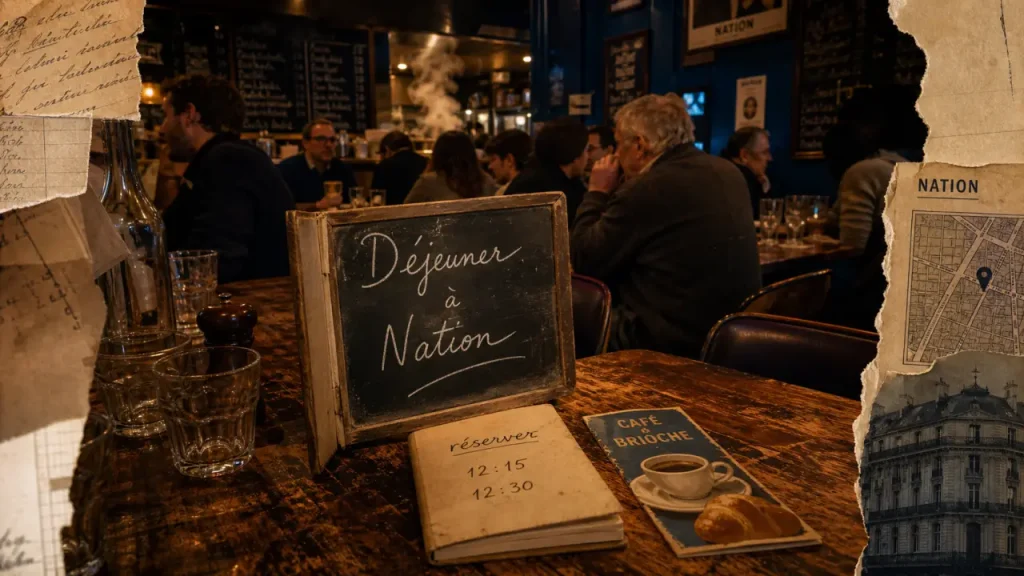 Nation café à Nation : bistrot ou brasserie selon l’ambiance