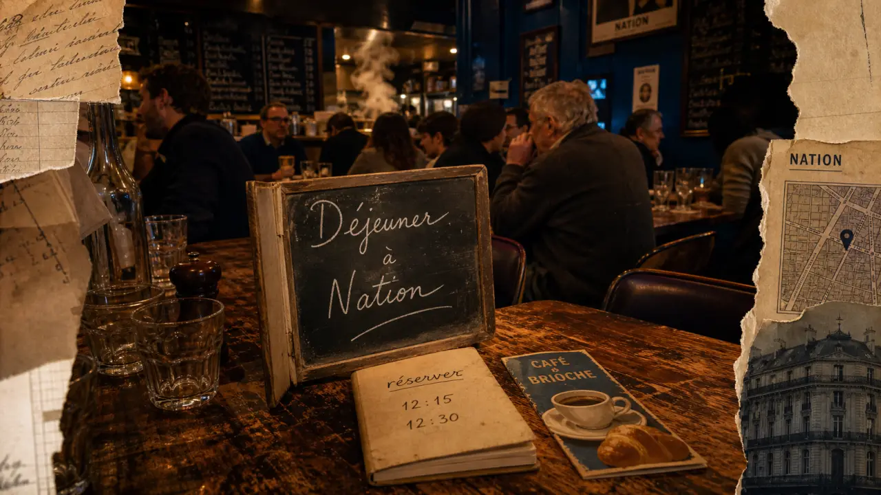 Nation café à Nation : bistrot ou brasserie selon l’ambiance