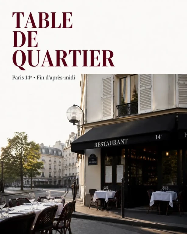Chez Alphonse - restaurant français Paris 14, terrasse conviviale et ambiance chaleureuse