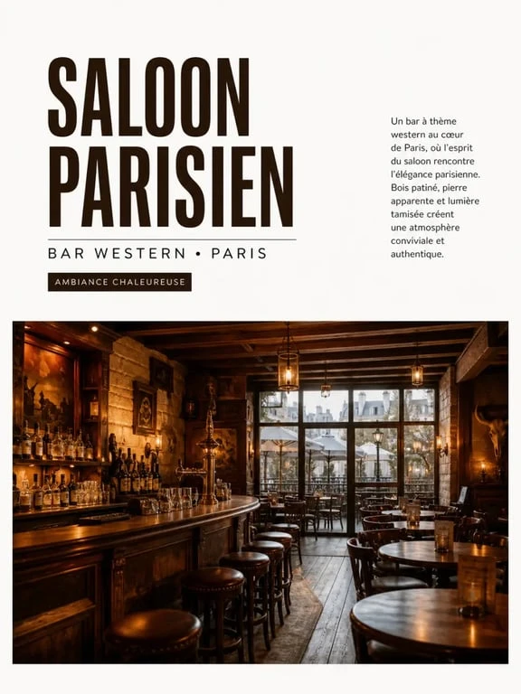 Le Saloon Far West bar Paris 11 dans une ambiance saloon western chaleureuse