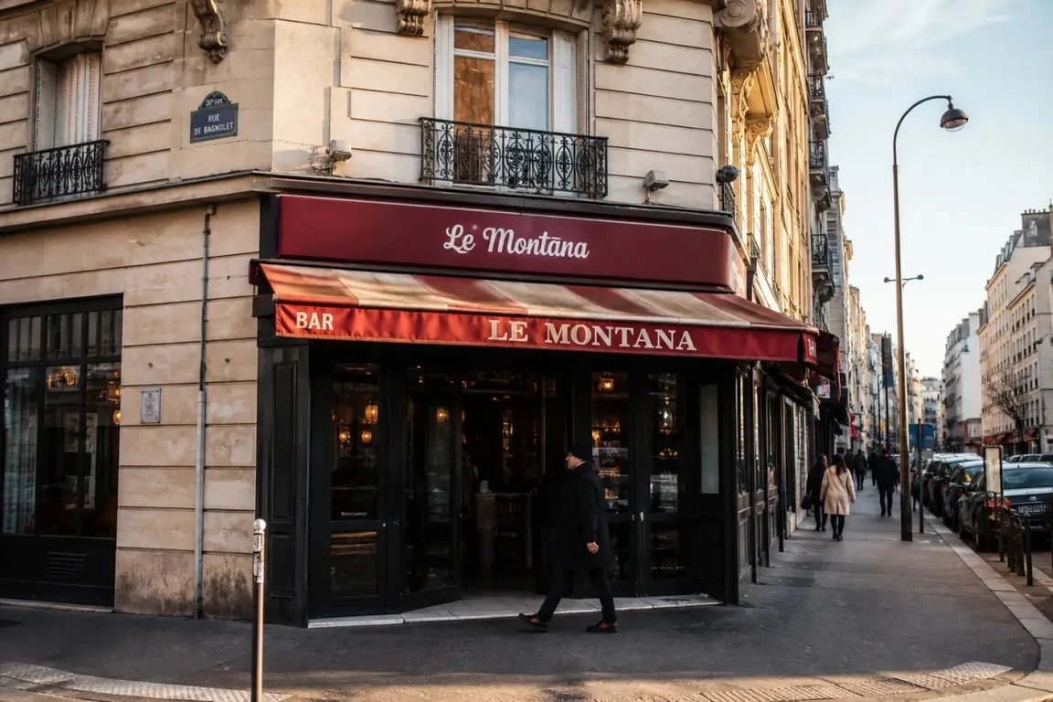 Le Montana bar Paris 20 vu de l’extérieur à Charonne