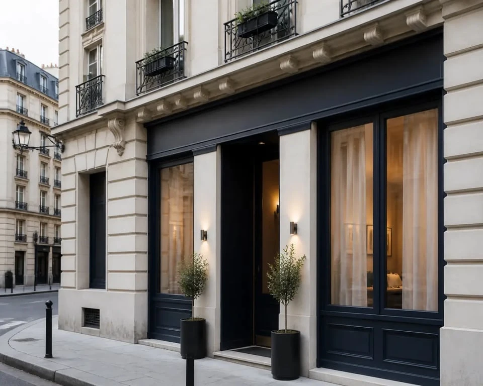 Hôtel aveyron paris près de la Gare de Lyon, façade d’un petit hôtel parisien en rue calme