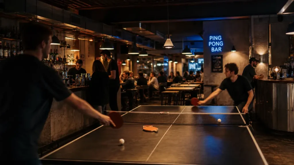 8 tables, 600 m² et 2 bars : pourquoi le Gossima Ping Pong Bar de la rue Victor Gelez attire les groupes à Paris