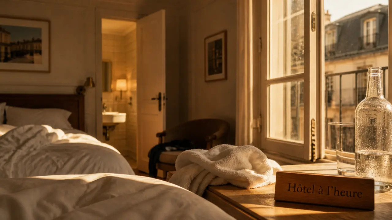 Hotel à l'heure paris : chambre 3 heures avec spa, lumière dorée