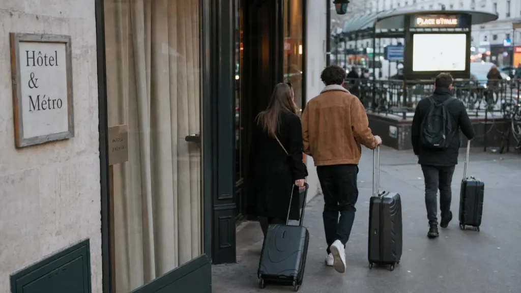 Hôtel place d italie : voyageurs près du métro à pied, calme