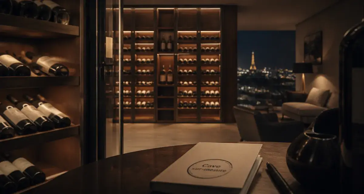 Sapajou cave à vin paris : intérieur sur-mesure, bouteilles protégées anti-UV