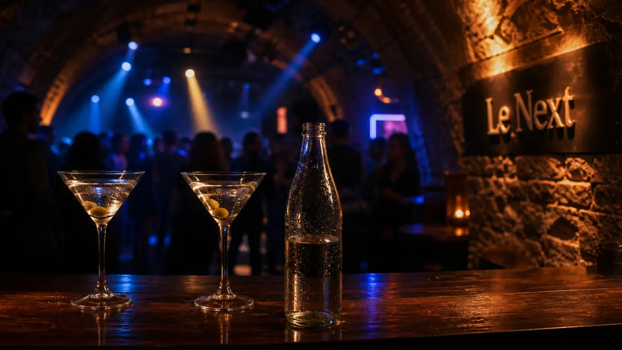 the next night bar paris dans une cave voûtée, bar ouvert jusqu’à 5h