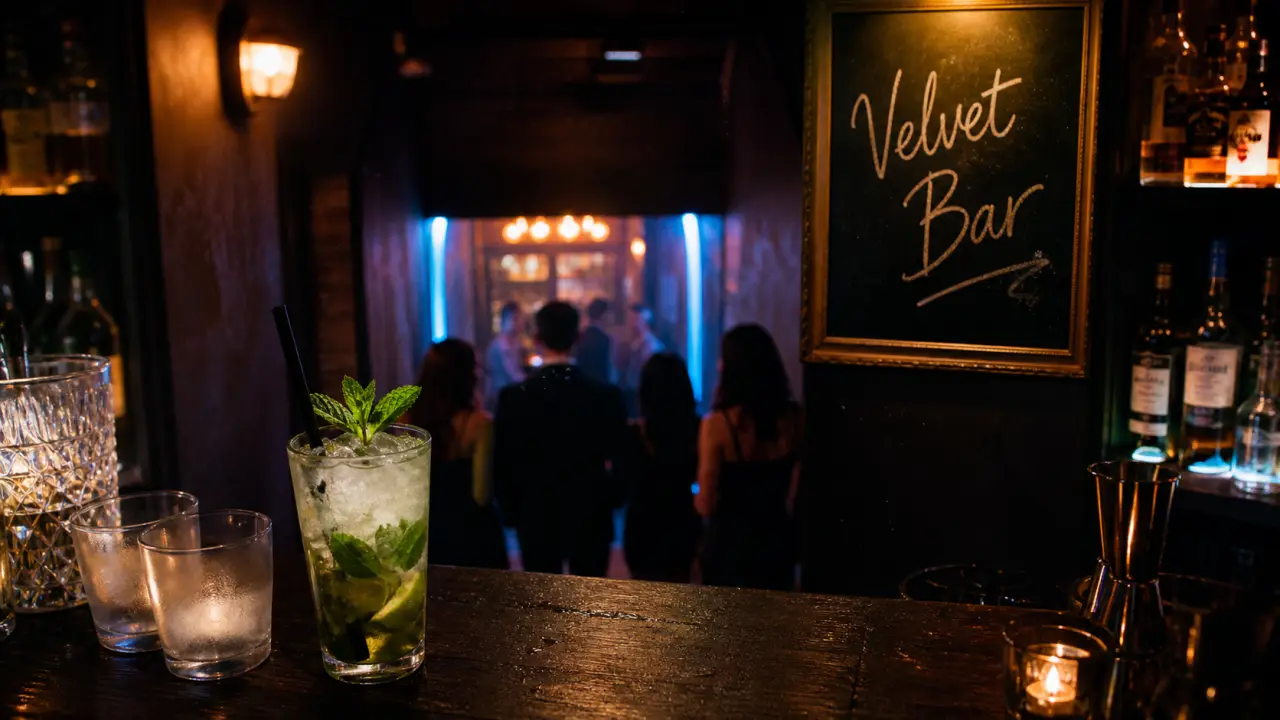 Velvet Bar Paris, cocktails et sous-sol privatisable, ambiance festive