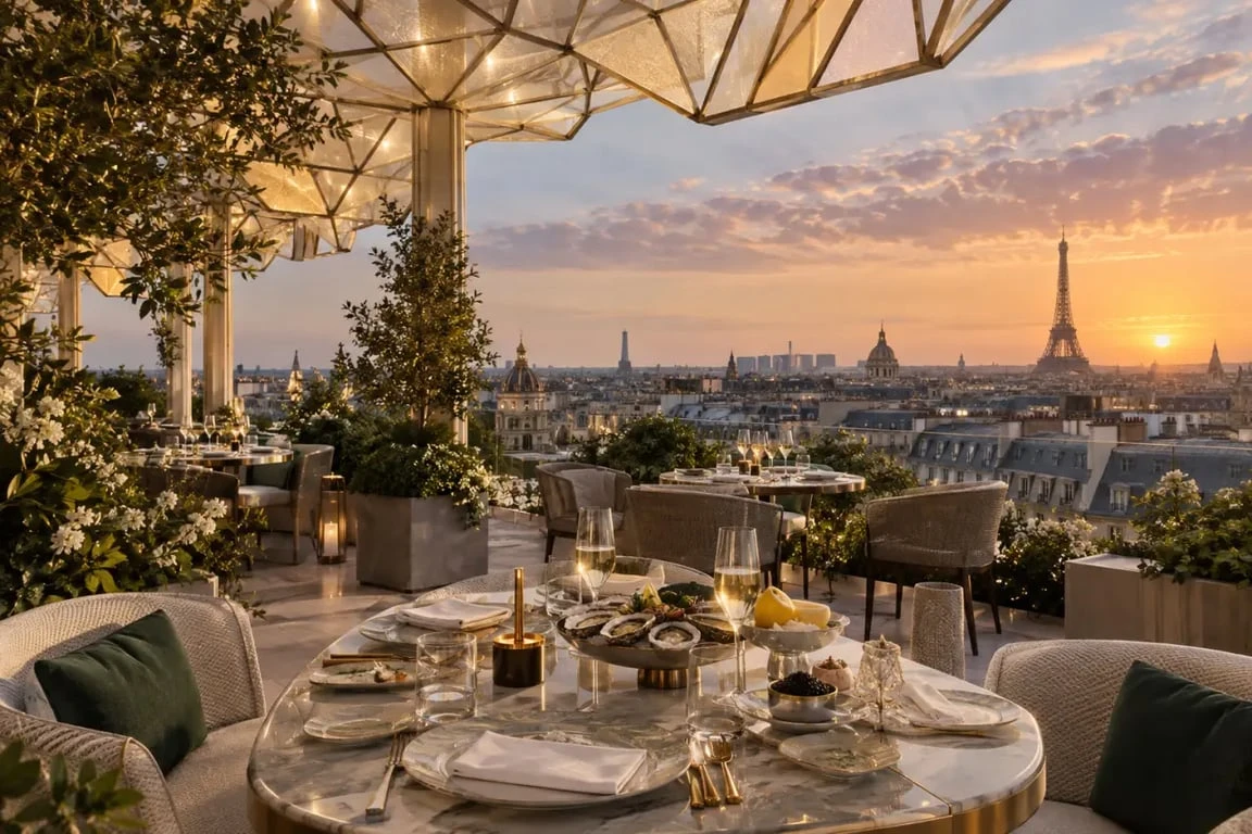 Le Petit RH, rooftop panoramique du restaurant RH Paris
