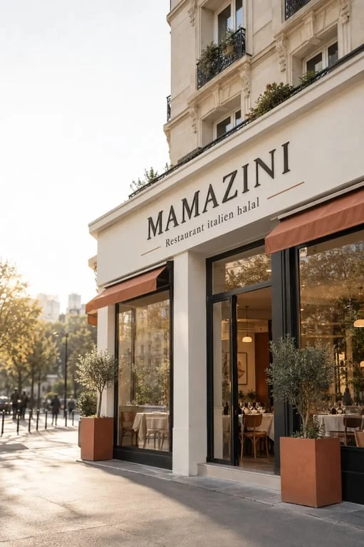 Mamazini restaurant Paris, restaurant italien halal près du parc Rosa Parks