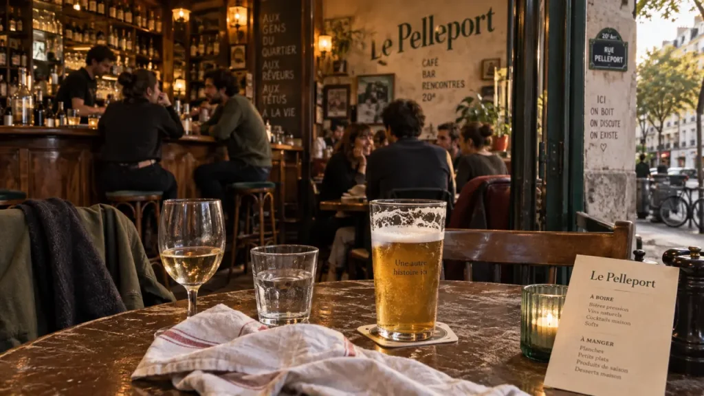 Le pelleport café bar paris 20 avec terrasse