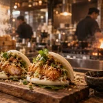 Bao bar paris : gua bao faits maison vapeur, binchotan et cuisine ouverte
