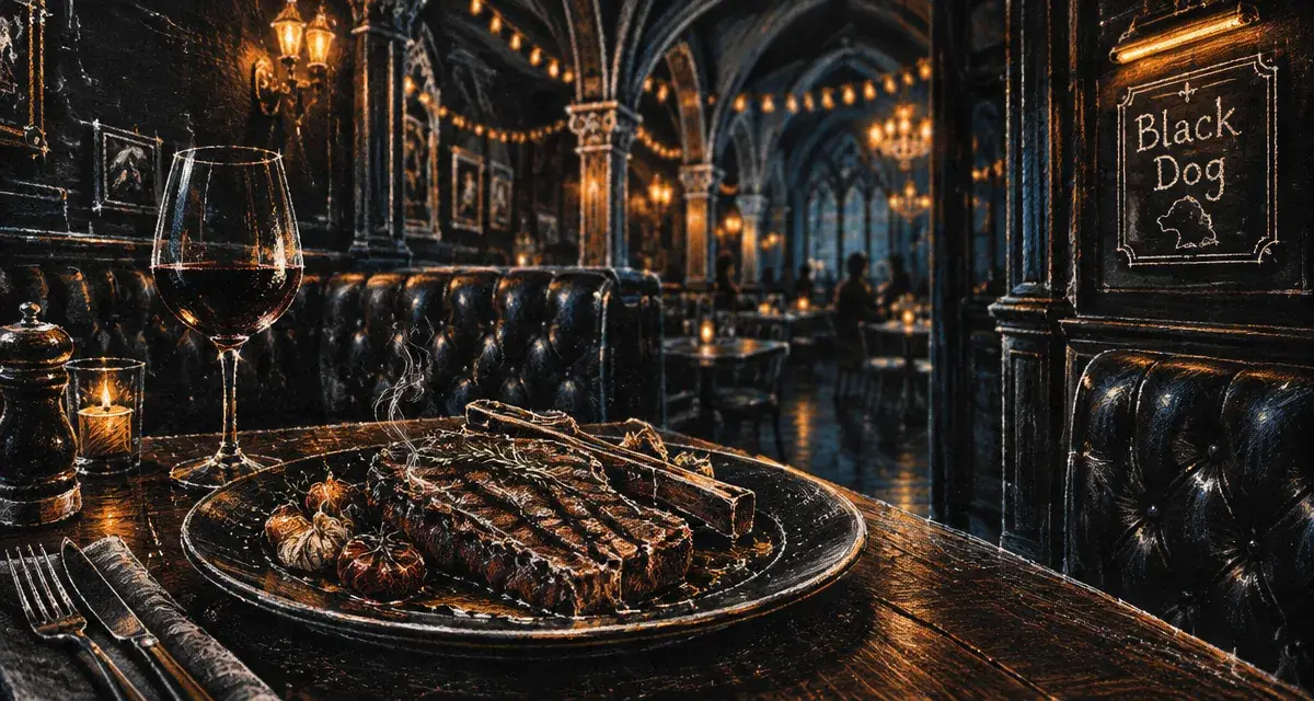 Black dog bar paris : viande argentine grillée près de Châtelet