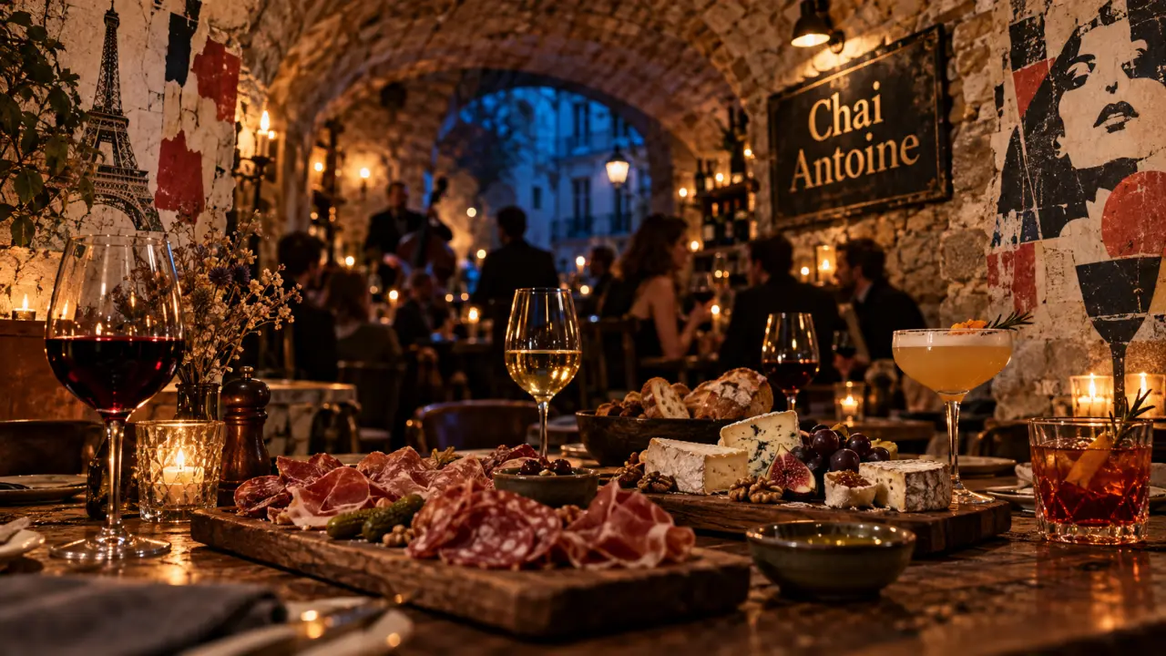 Chai Antoine bar paris, cave rétro en pierre, pour danser jusqu’à l’aube