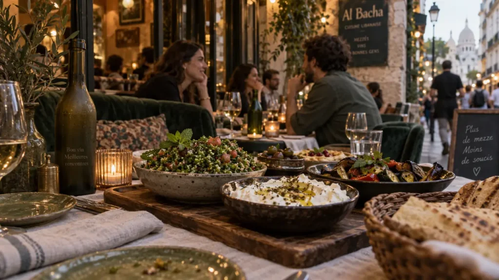 restaurant al bacha paris : mezzés libanais au calme à partager