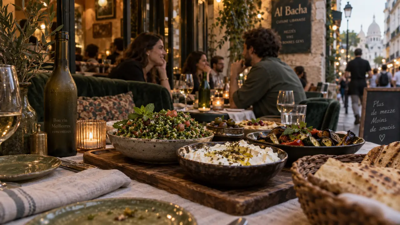 restaurant al bacha paris : mezzés libanais au calme à partager
